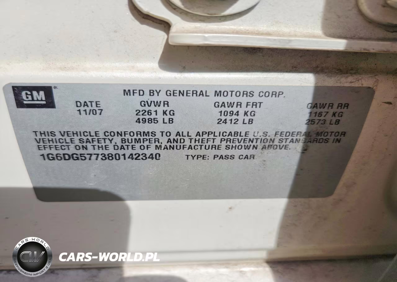 2008 Cadillac Cts VIN:1G6DG577380142340 - 12