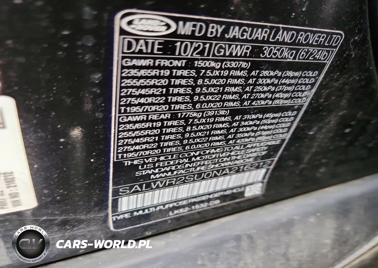 2022 Land Rover Range Rover Sport Hse Silver Edition VIN:SALWR2SU0NA216212 - 13