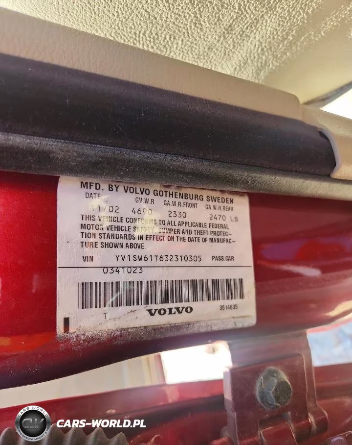 2003 Volvo V70 VIN:YV1SW61T632310305 - 13