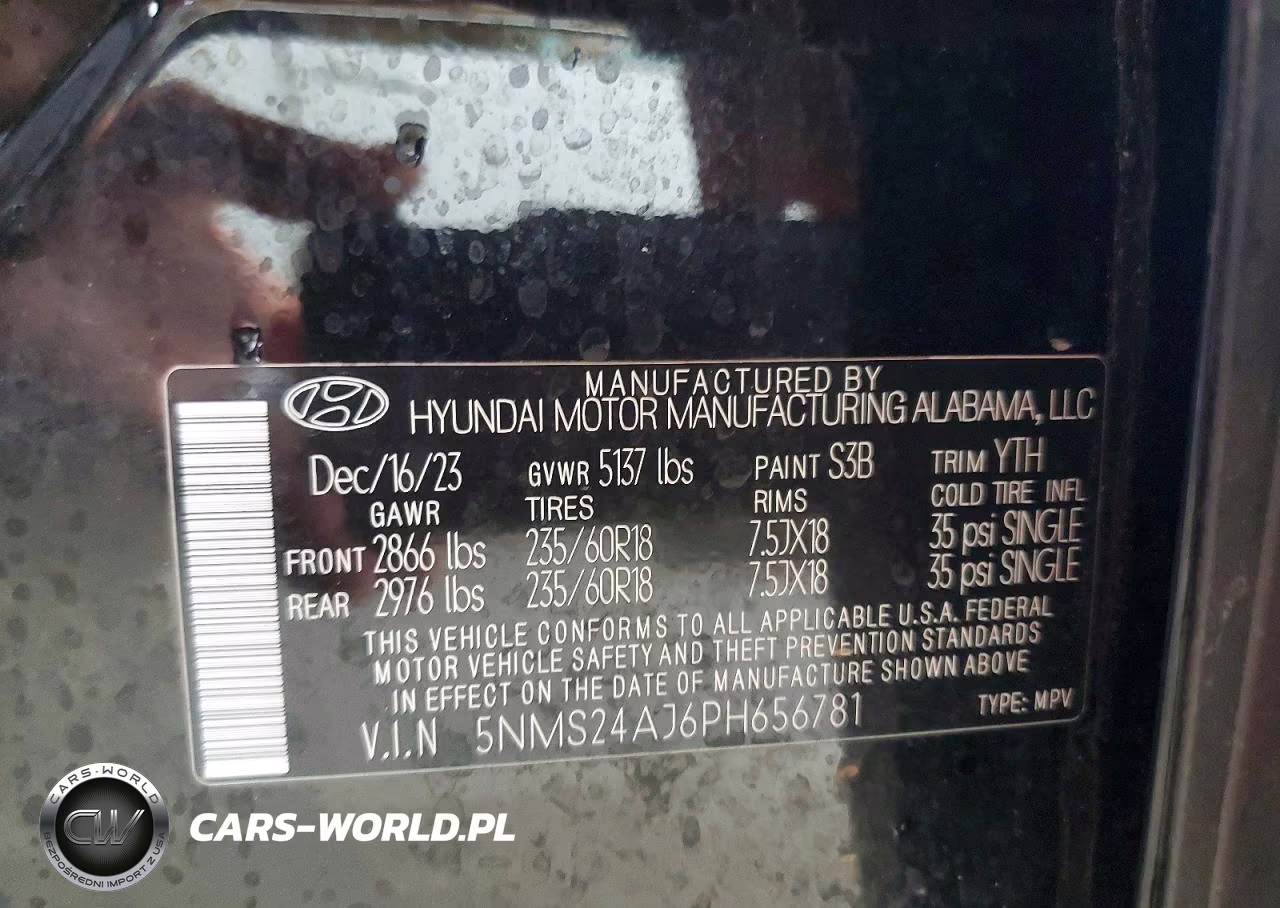 2023 Hyundai Santa Fe Sel VIN:5NMS24AJ6PH656781 - 12