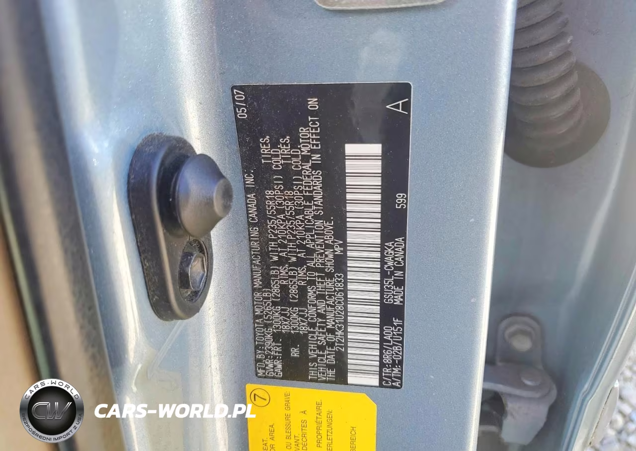 2008 Lexus Rx 350 VIN:2T2HK31U28C061833 - 13