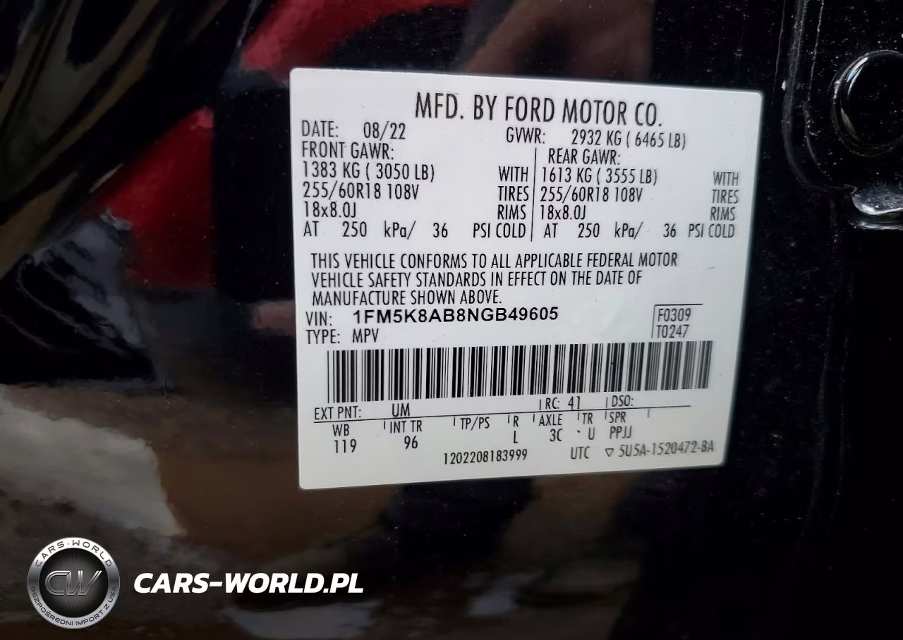 2022 Ford Explorer VIN:1FM5K8AB8NGB49605 - 12