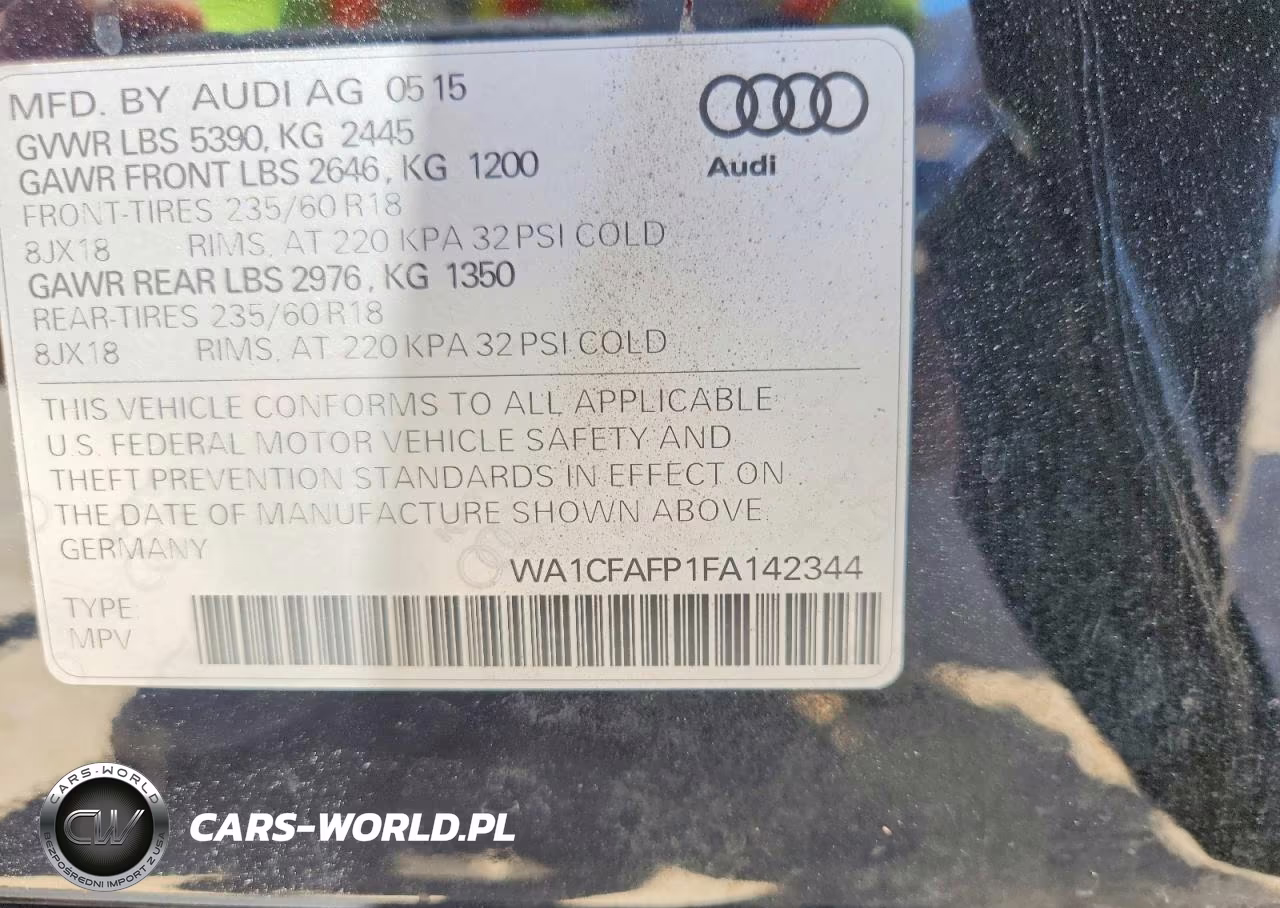 2015 Audi Q5 Premium VIN:WA1CFAFP1FA142344 - 12