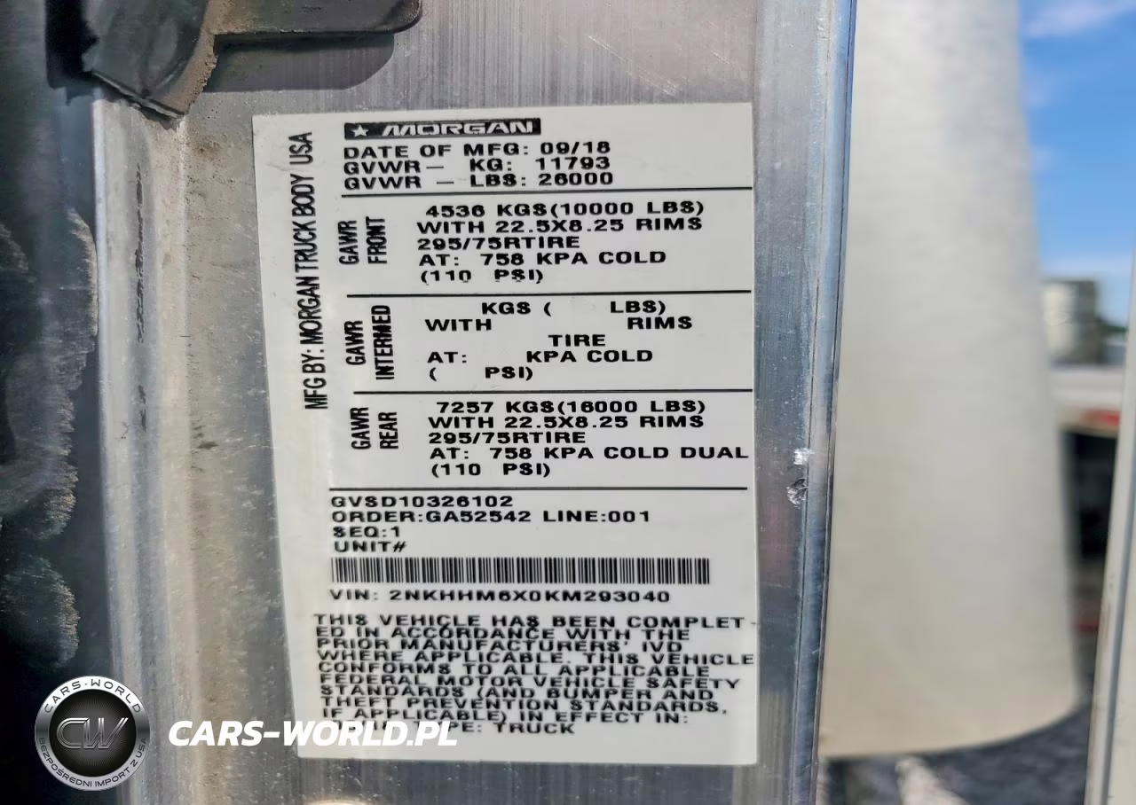 2019 Kenworth T300 Box Truck VIN:2NKHHM6X0KM293040 - 10