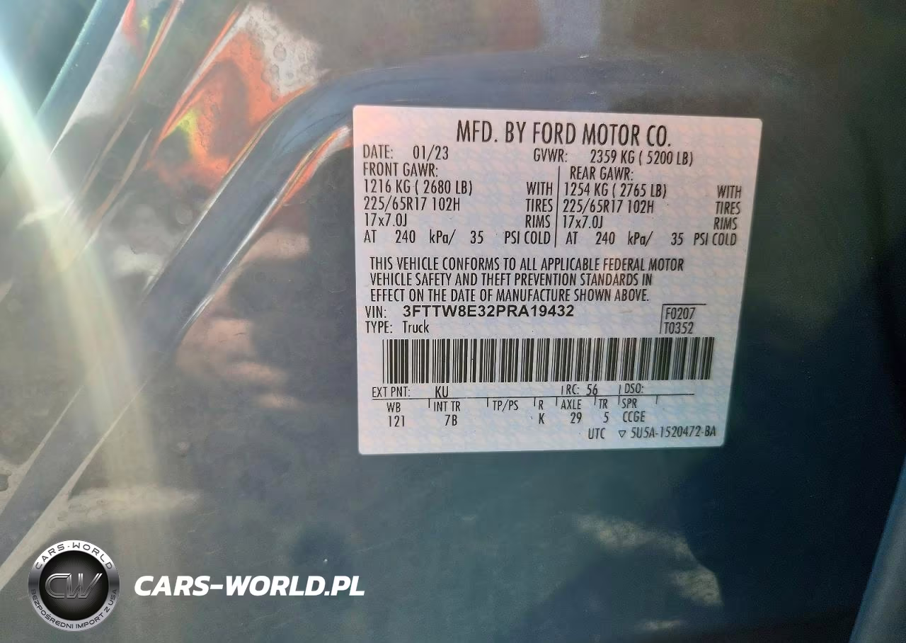 2023 Ford Maverick Xl VIN:3FTTW8E32PRA19432 - 12