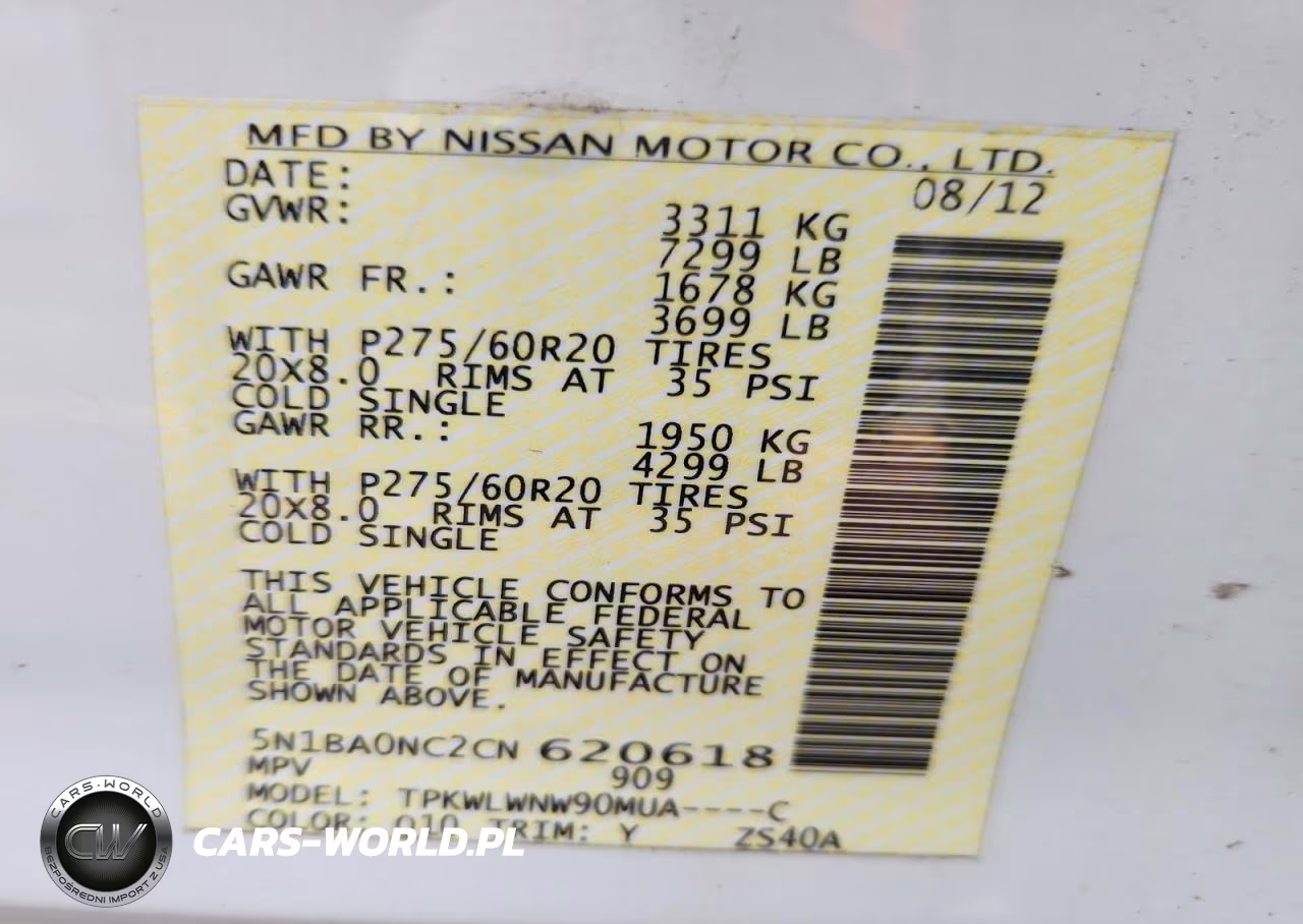 2012 Nissan Armada Sv VIN:5N1BA0NC2CN620618 - 13