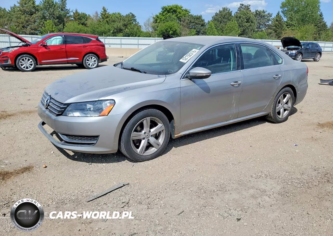 2012 Volkswagen Passat Se VIN:1VWBP7A31CC081693 - 1