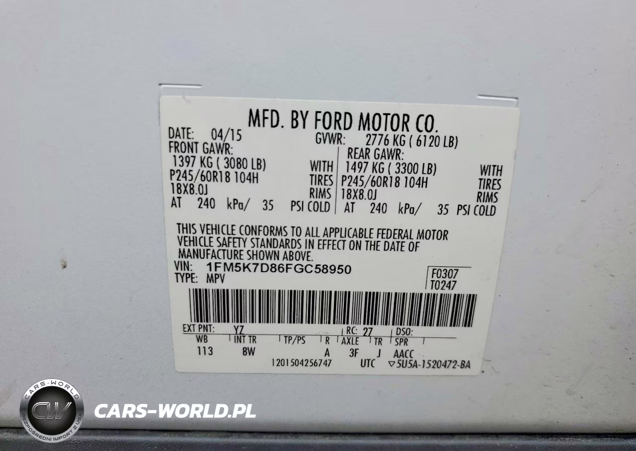 2015 Ford Explorer Xlt VIN:1FM5K7D86FGC58950 - 13