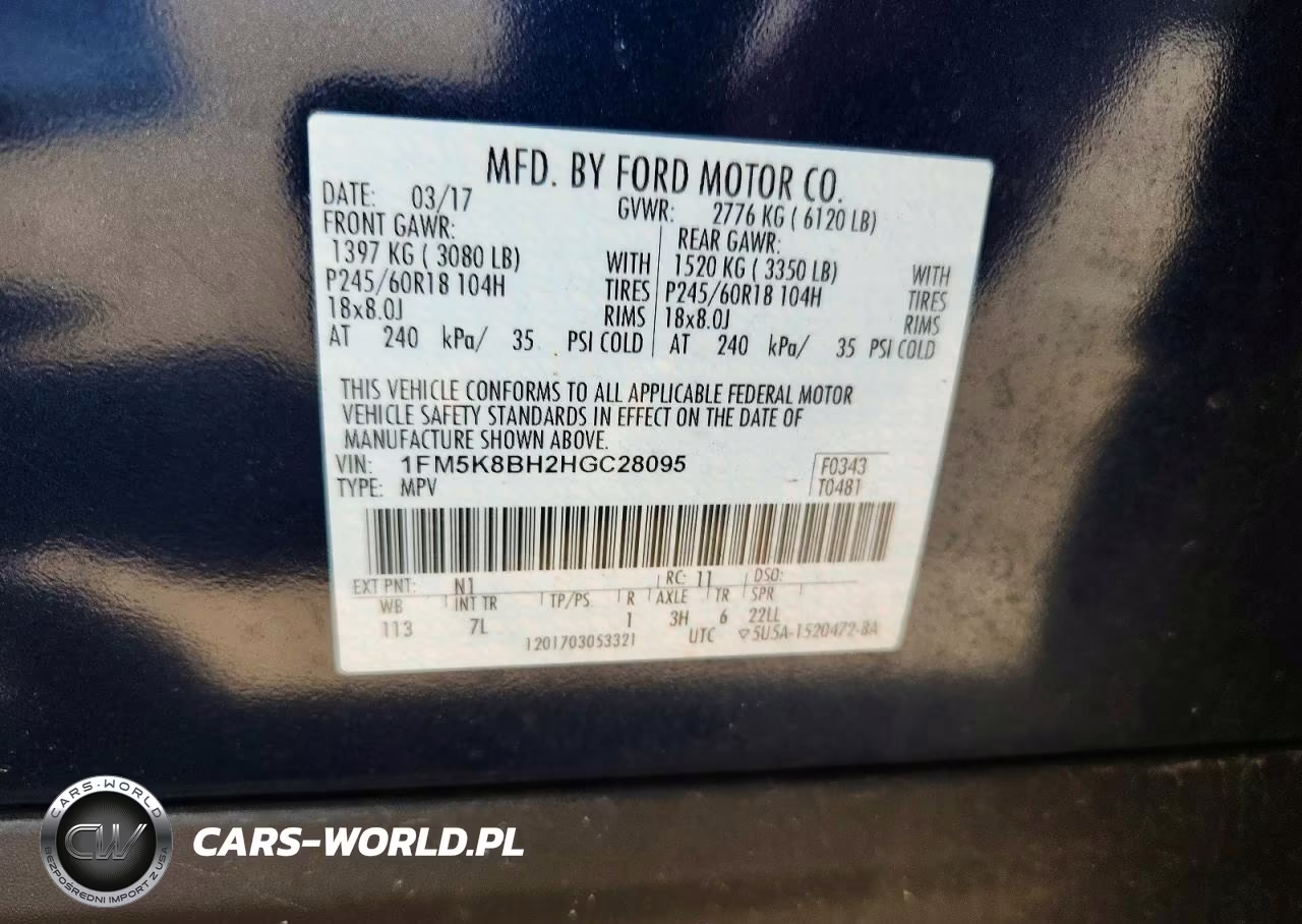 2017 Ford Explorer VIN:1FM5K8BH2HGC28095 - 13