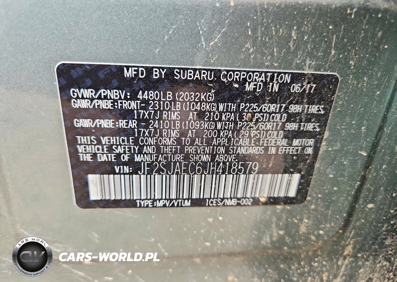 2018 Subaru Forester 2.5I Premium VIN:JF2SJAEC6JH418579 - 13
