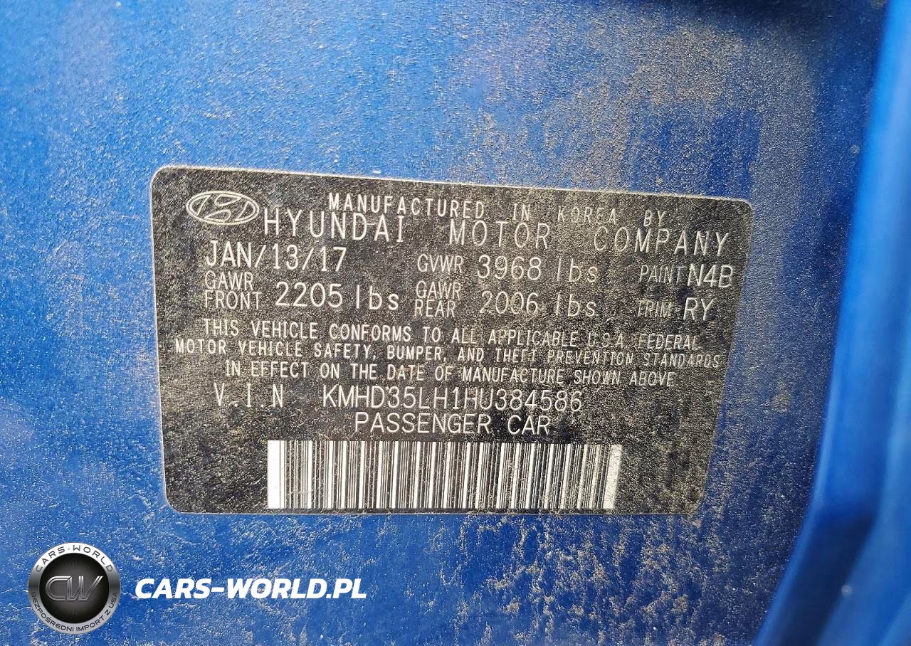 2017 Hyundai Elantra Gt Base VIN:KMHD35LH1HU384586 - 12