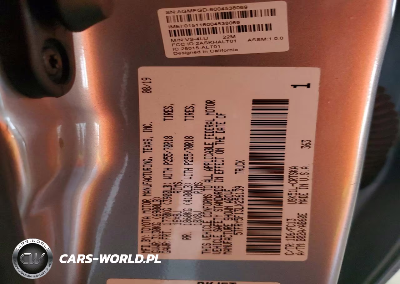 2020 Toyota Tundra Sr5 VIN:5TFRY5F13LX256139 - 12
