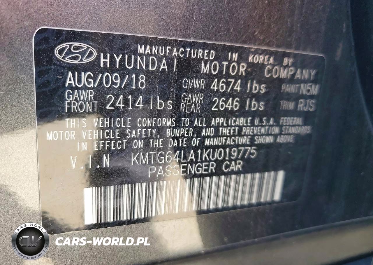 2019 Genesis G70 Advanced VIN:KMTG64LA1KU019775 - 12