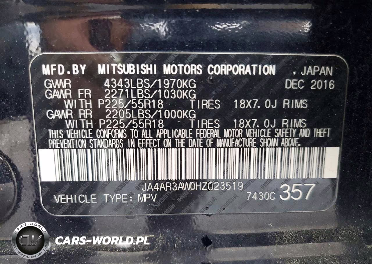 2017 Mitsubishi Outlander Sport Es VIN:JA4AR3AW0HZ023519 - 12