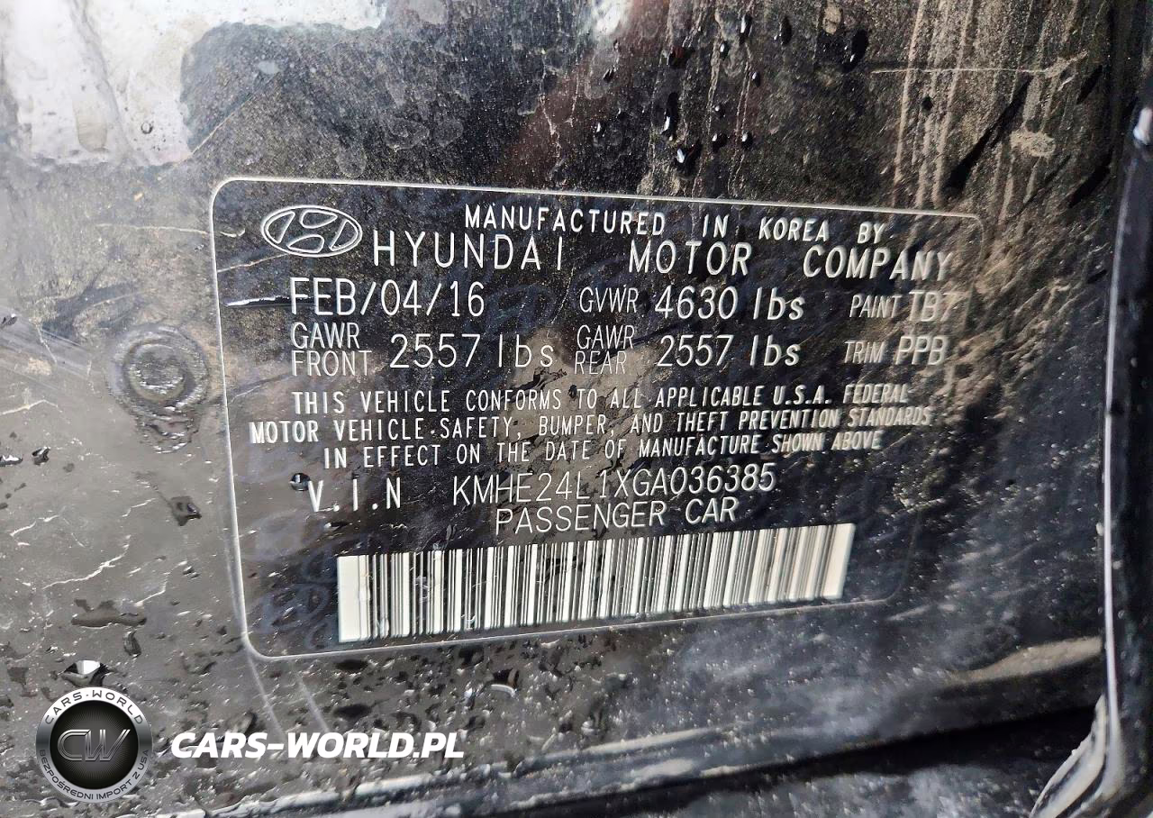 2016 Hyundai Sonata Hybrid Se VIN:KMHE24L1XGA036385 - 12