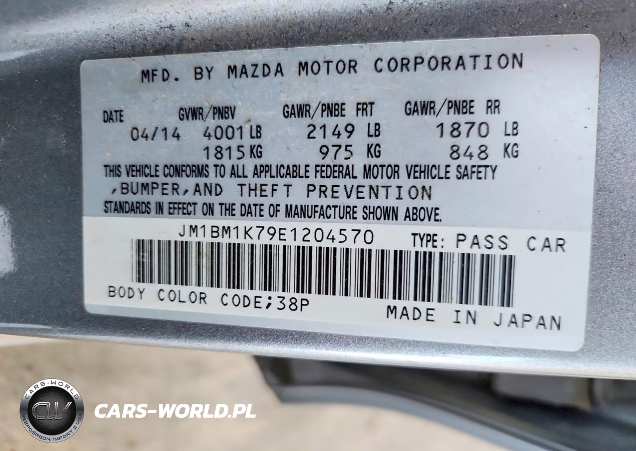 2014 Mazda 3 Sport VIN:JM1BM1K79E1204570 - 12