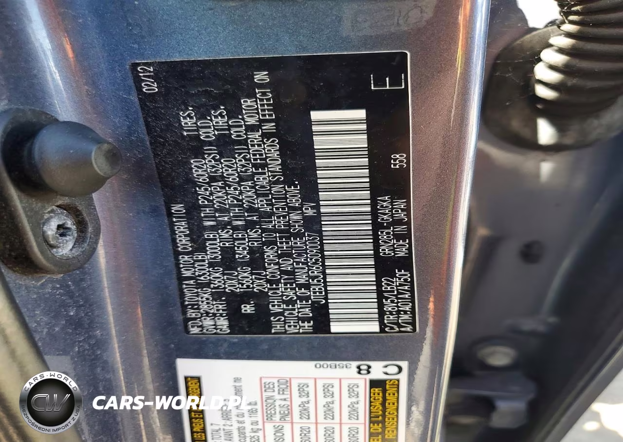 2012 Toyota 4Runner Limited VIN:JTEBU5JR6C5090037 - 12