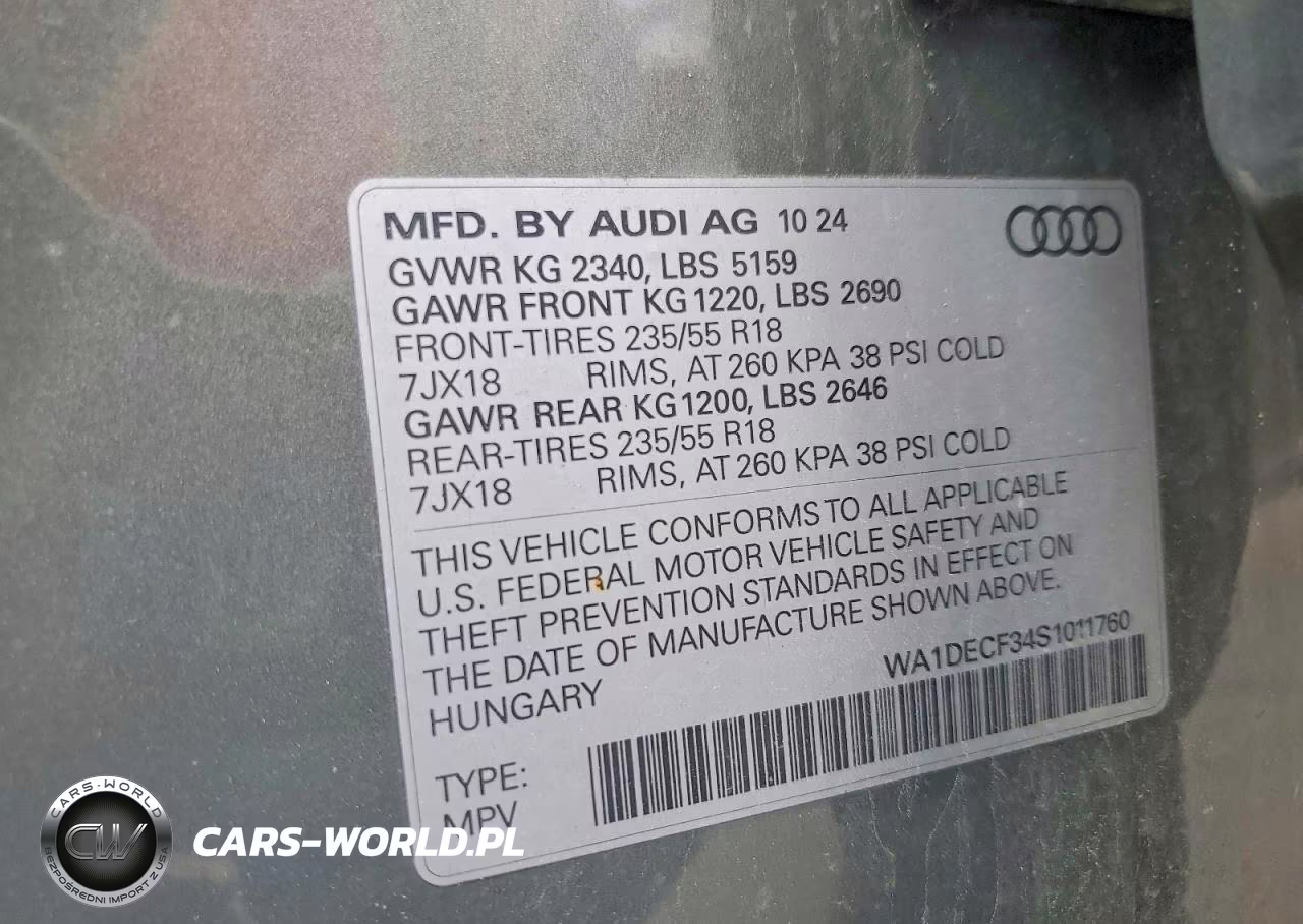 2025 Audi Q3 Premium S Line 45 VIN:WA1DECF34S1011760 - 13