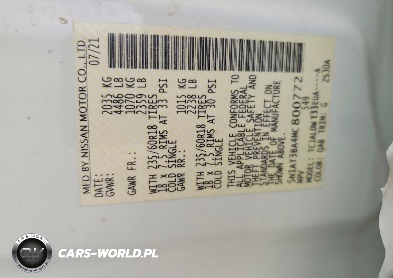 2021 Nissan Rogue Sv VIN:5N1AT3BA4MC800772 - 12