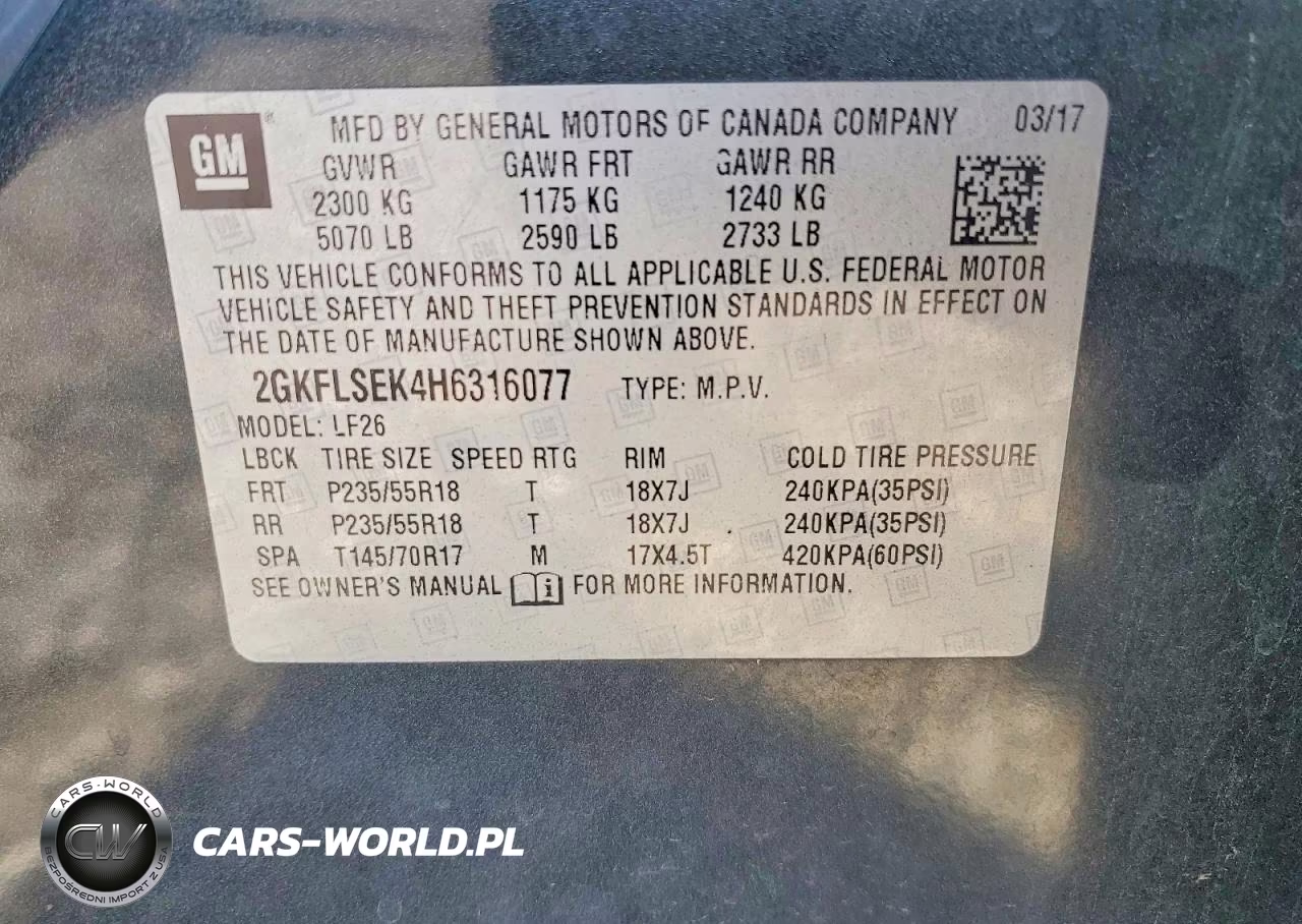 2017 GMC Terrain Sle VIN:2GKFLSEK4H6316077 - 12