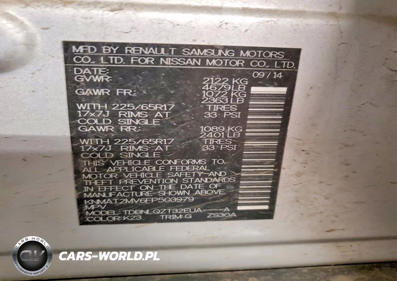 2015 Nissan Rogue Sv VIN:KNMAT2MV6FP503979 - 13