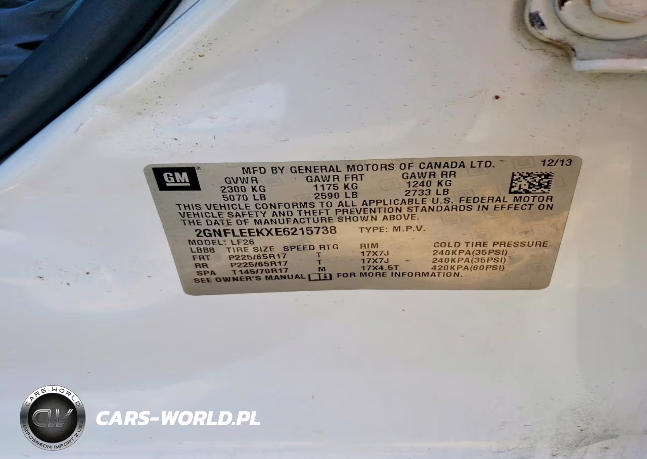 2014 Chevrolet Equinox Ls VIN:2GNFLEEKXE6215738 - 13
