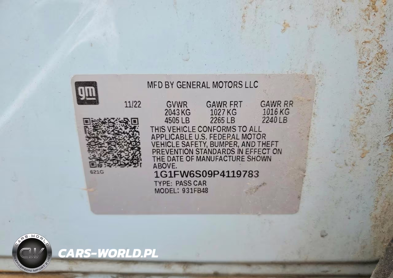 2023 Chevrolet Bolt Ev 1Lt VIN:1G1FW6S09P4119783 - 12