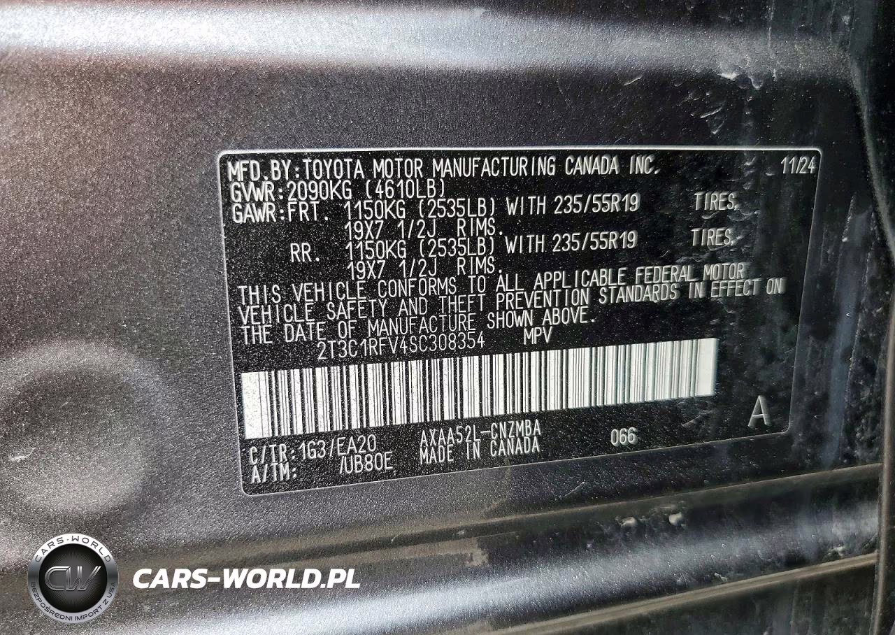 2025 Toyota Rav4 Xle Premium VIN:2T3C1RFV4SC308354 - 13