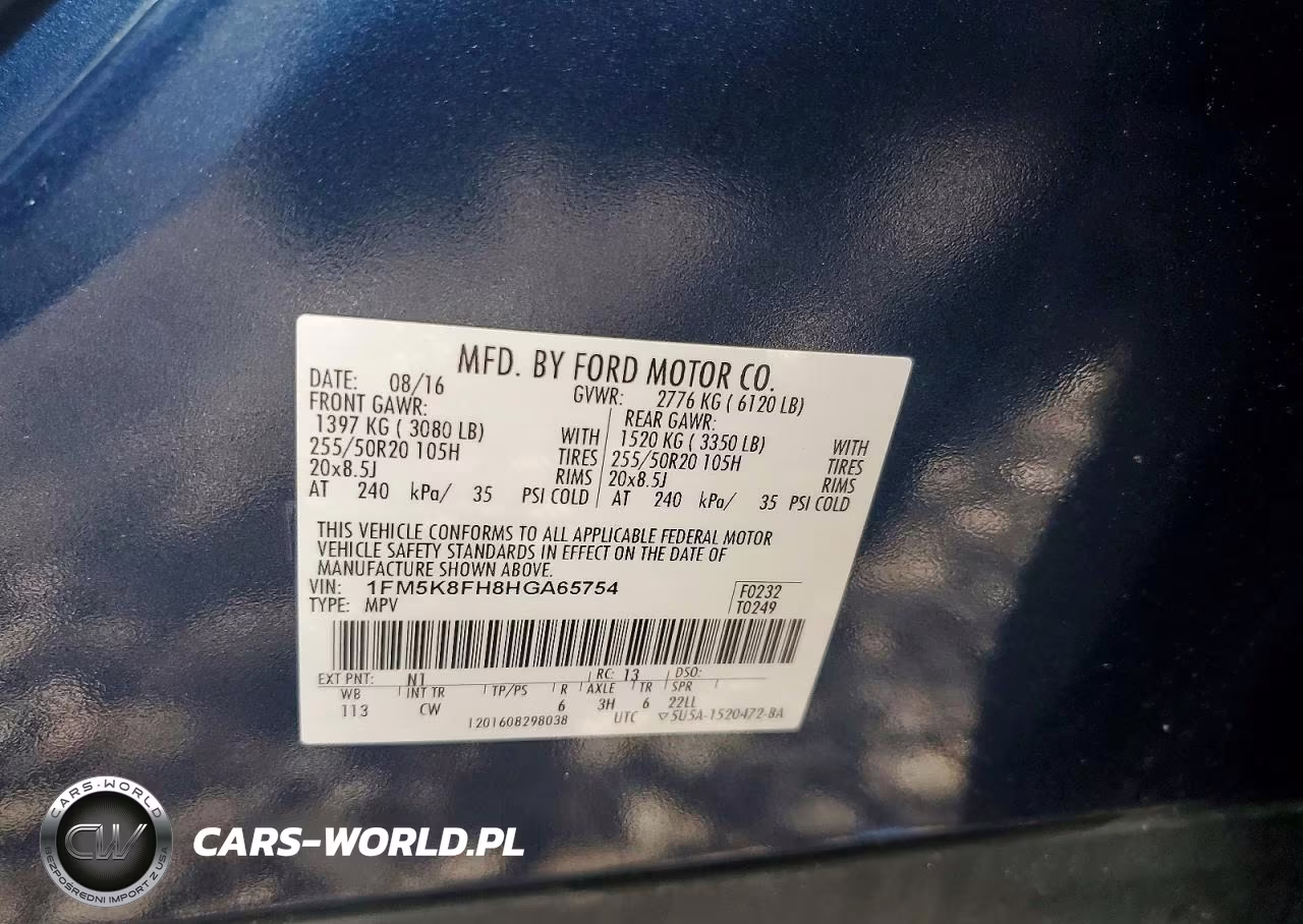 2017 Ford Explorer Limited VIN:1FM5K8FH8HGA65754 - 13