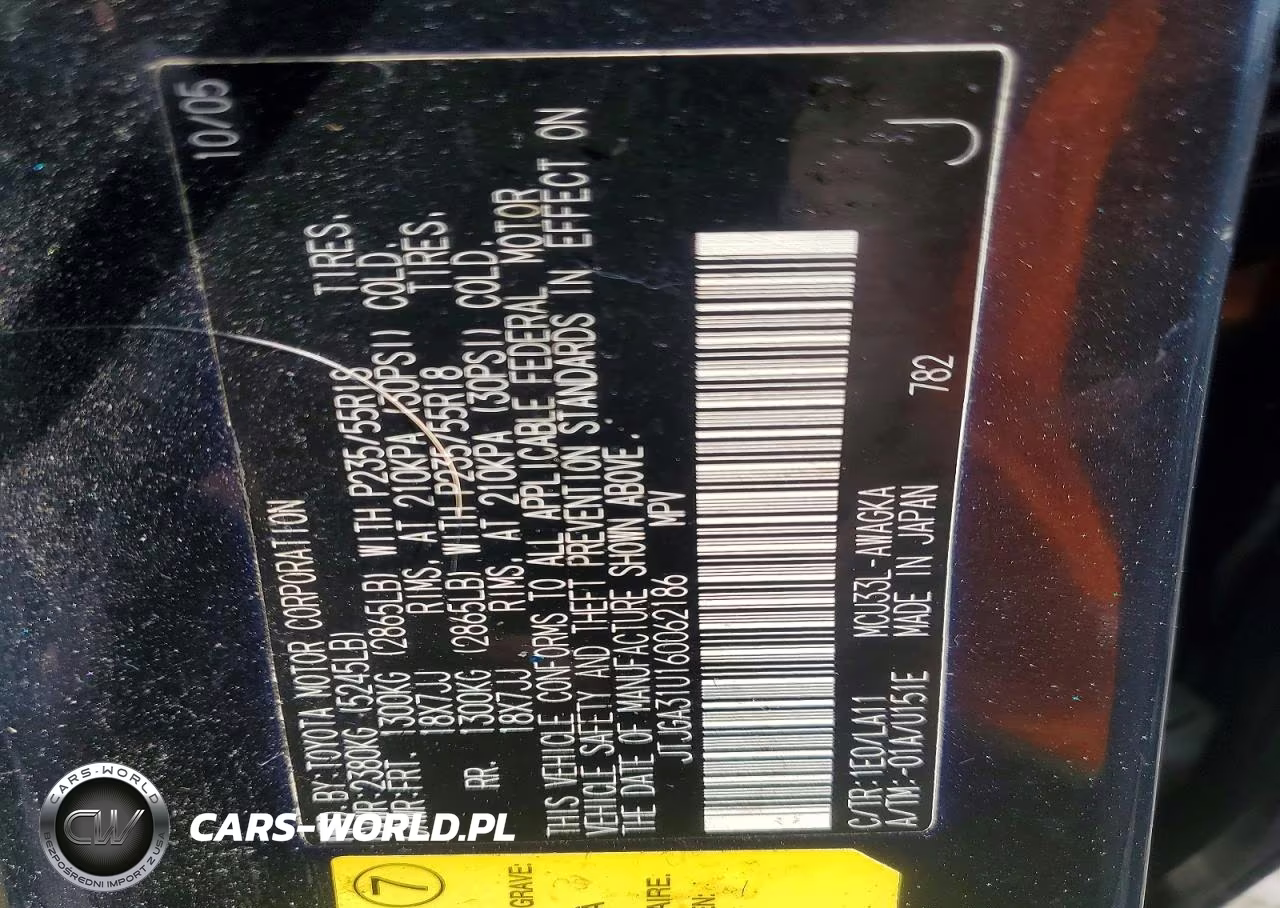 2006 Lexus Rx 330 VIN:JTJGA31U160062186 - 13