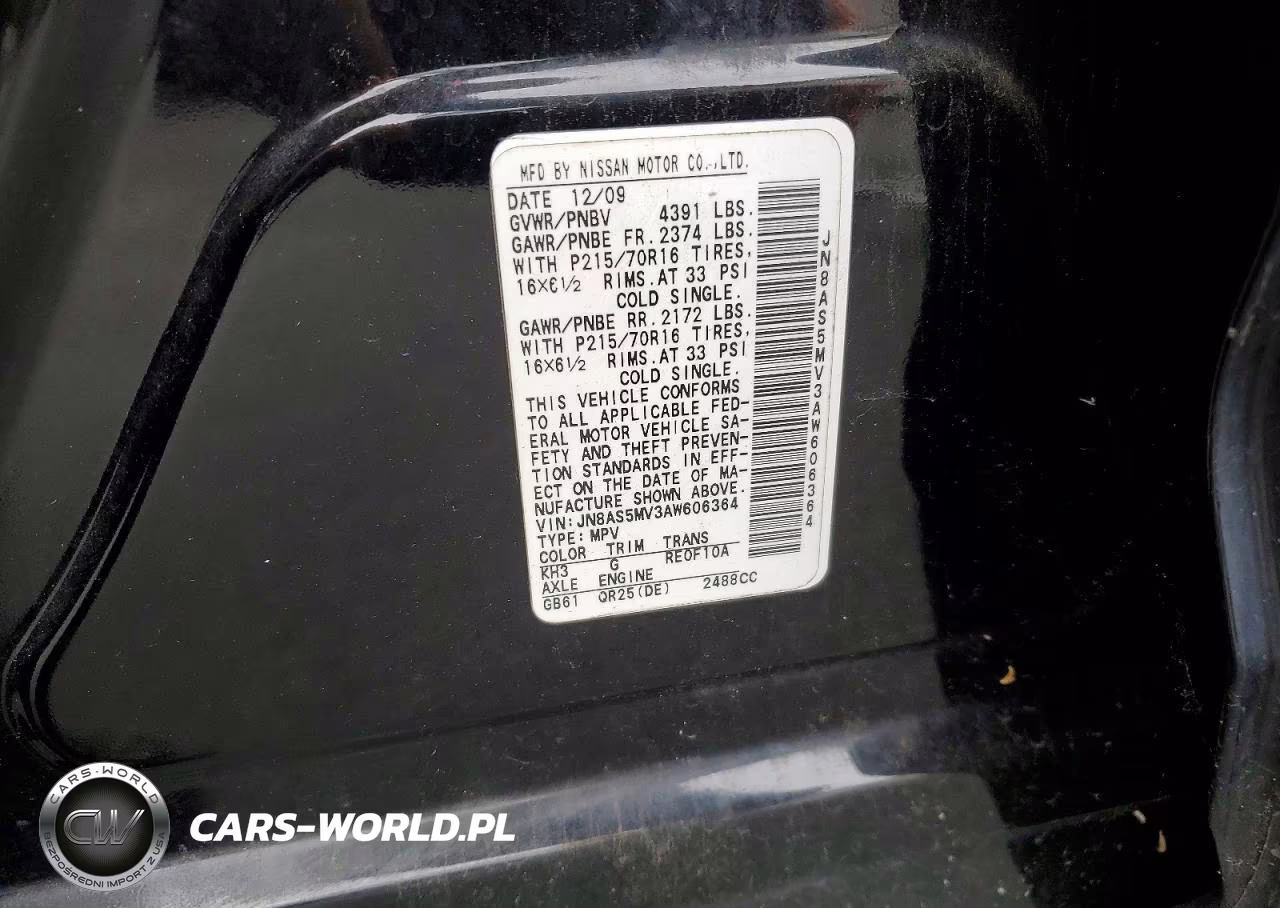 2010 Niss Rogue VIN:JN8AS5MV3AW606364 - 13