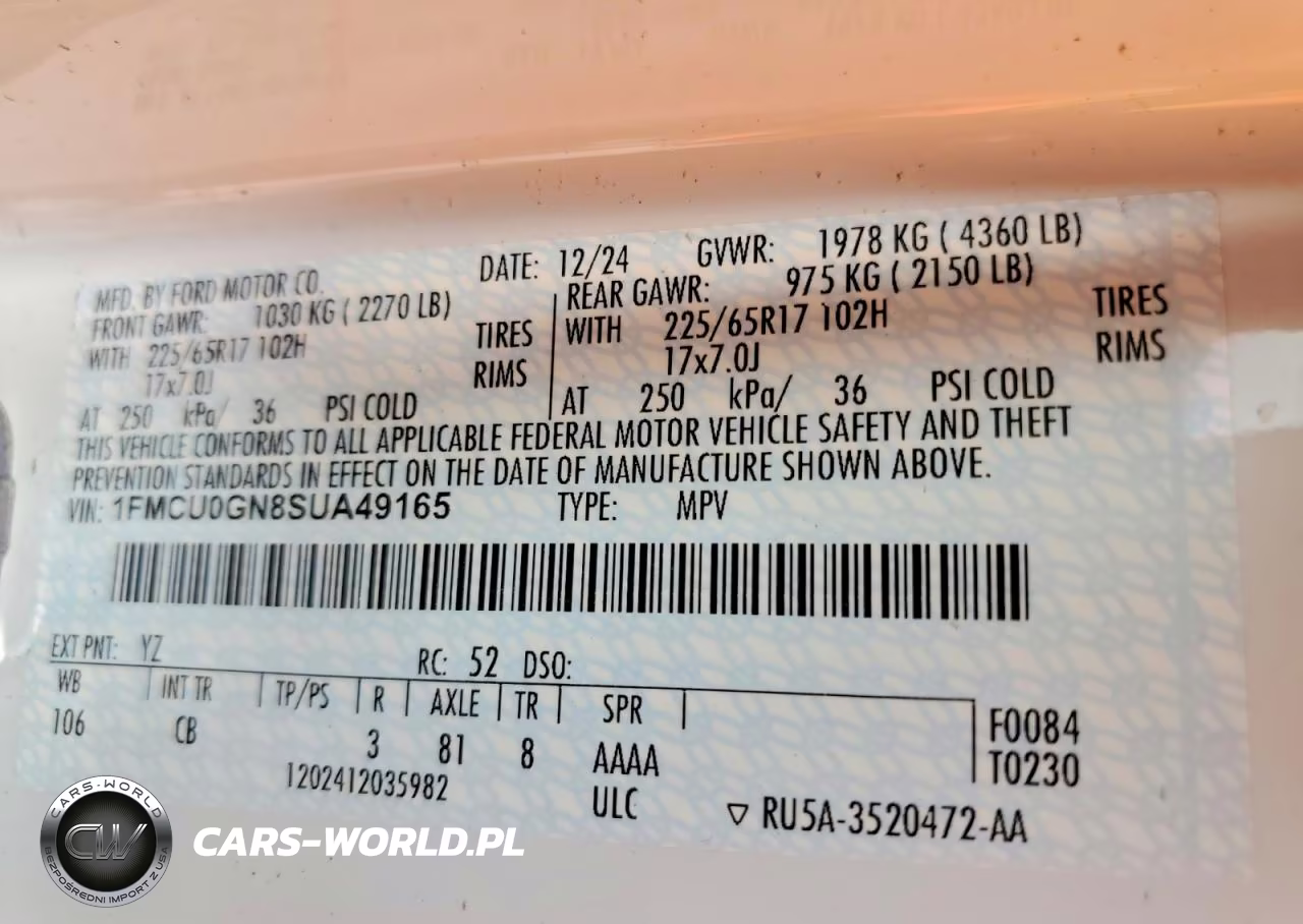 2025 Ford Escape Active VIN:1FMCU0GN8SUA49165 - 13