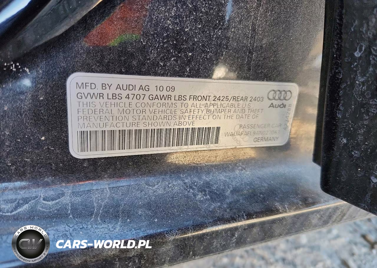 2010 Audi A4 Premium VIN:WAUAFAFL9AN027063 - 12