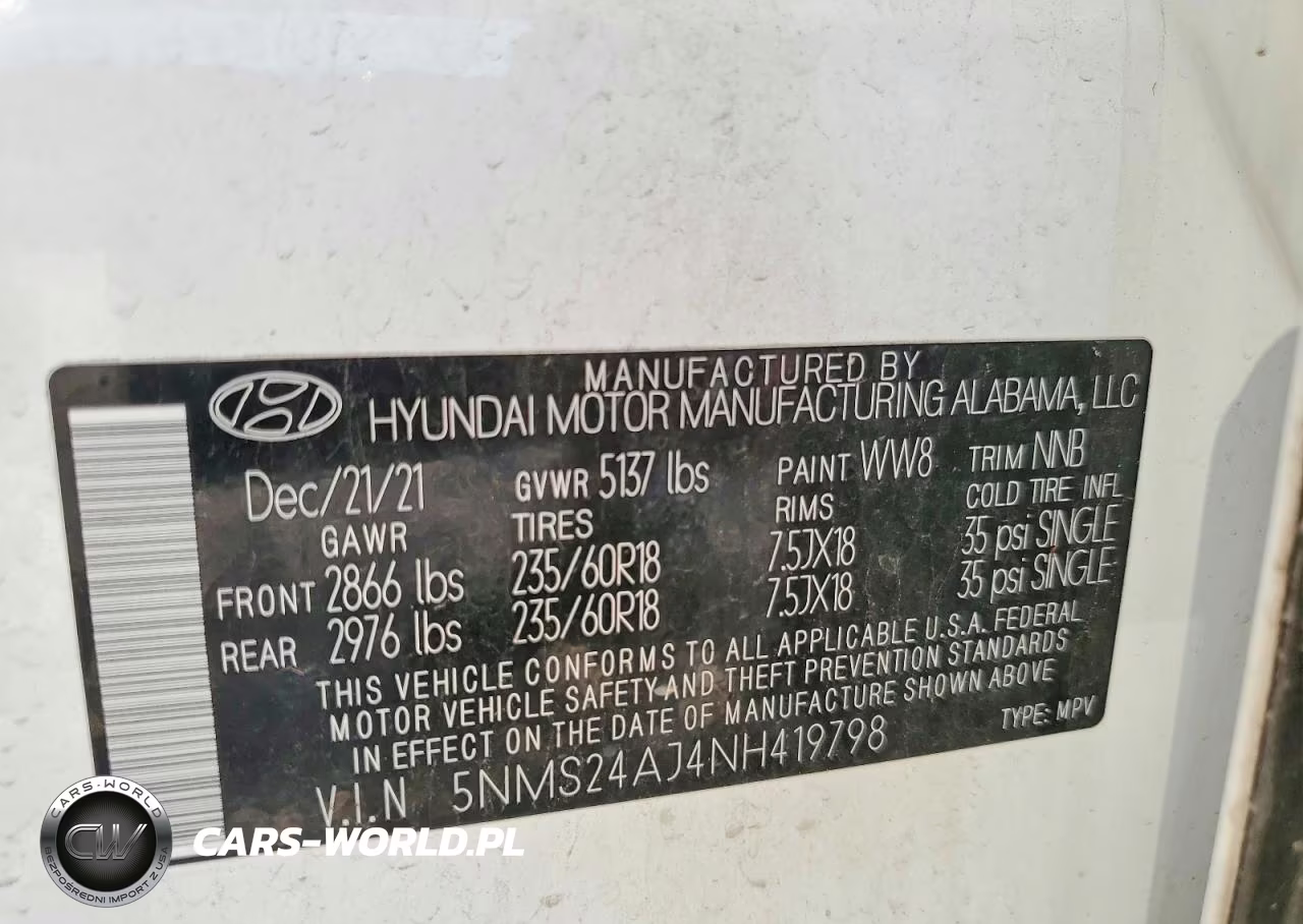 2022 Hyundai Santa Fe Sel VIN:5NMS24AJ4NH419798 - 13