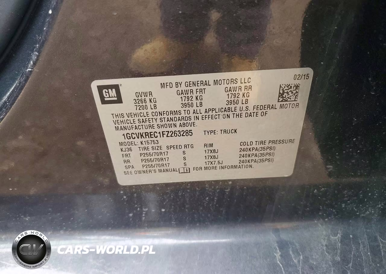 2015 Chevrolet Silverado K1500 Lt VIN:1GCVKREC1FZ263285 - 12