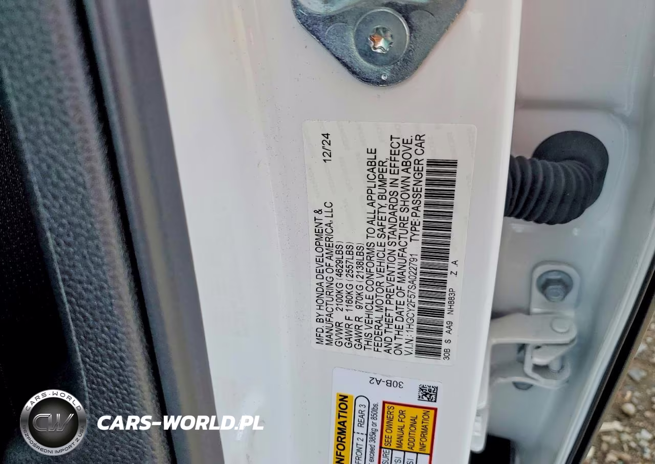 2025 Honda Accord Hybrid Sport VIN:1HGCY2F57SA022791 - 12