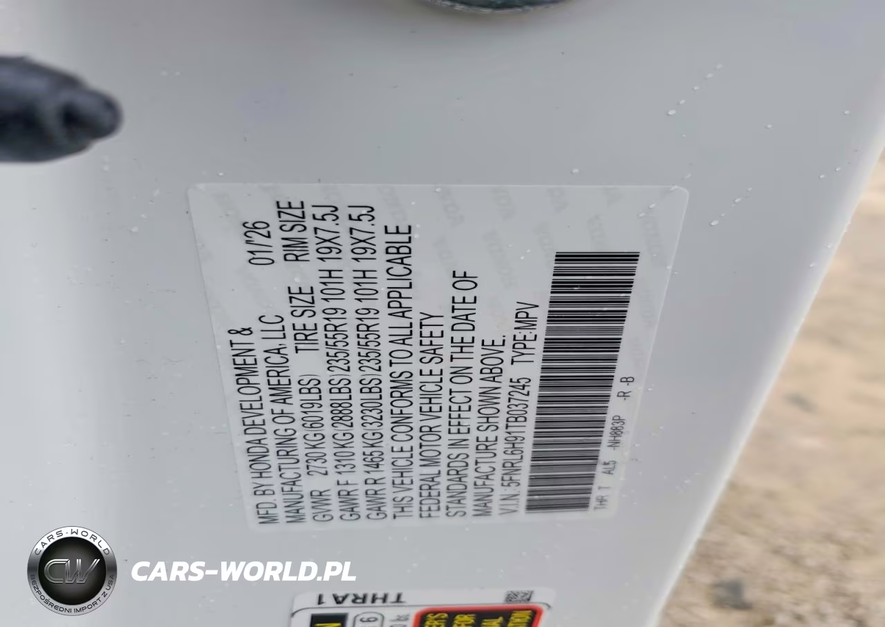 2026 Honda Odyssey Elite VIN:5FNRL6H91TB037245 - 13