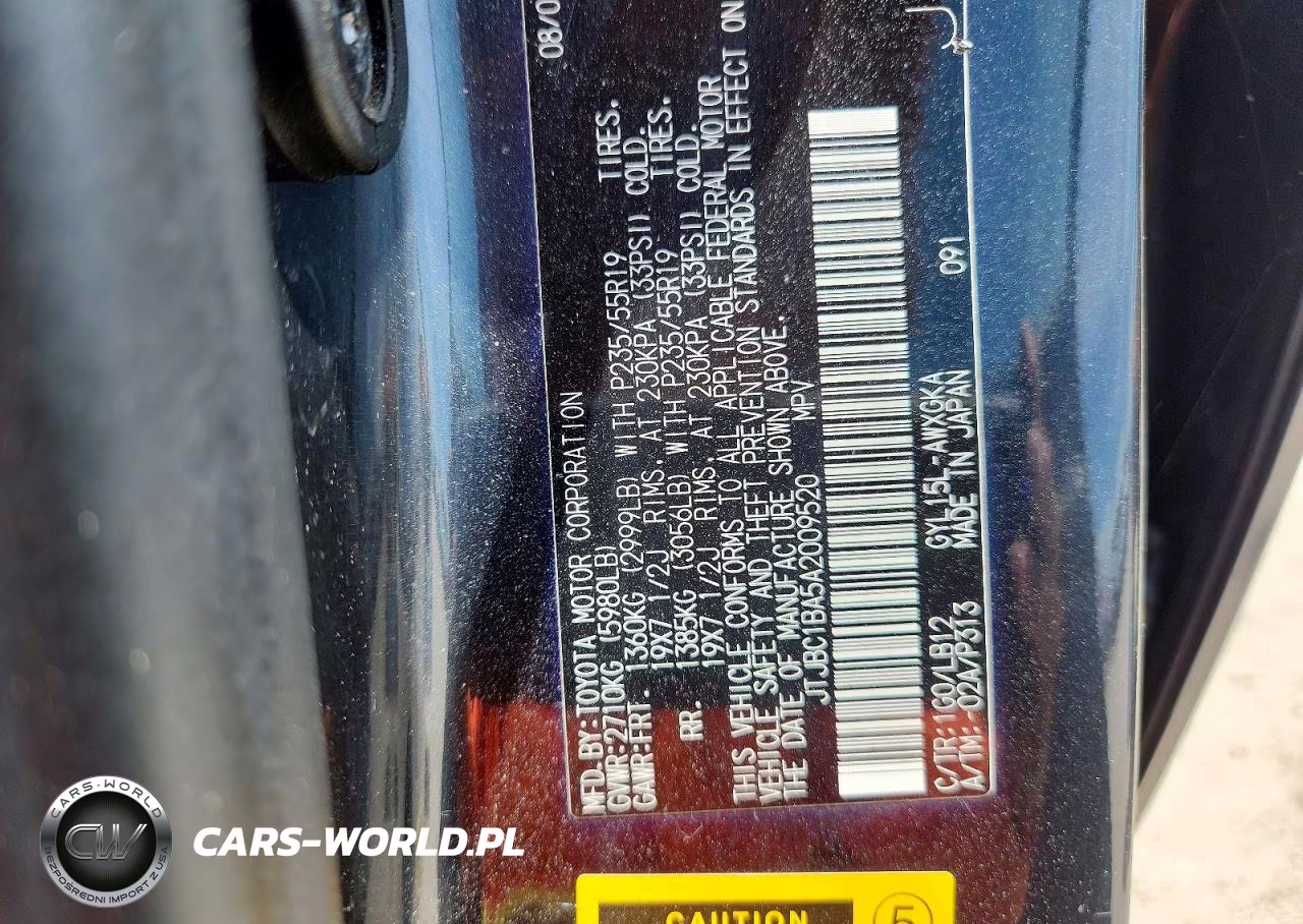 2010 Lexus Rx 450H VIN:JTJBC1BA5A2009520 - 12