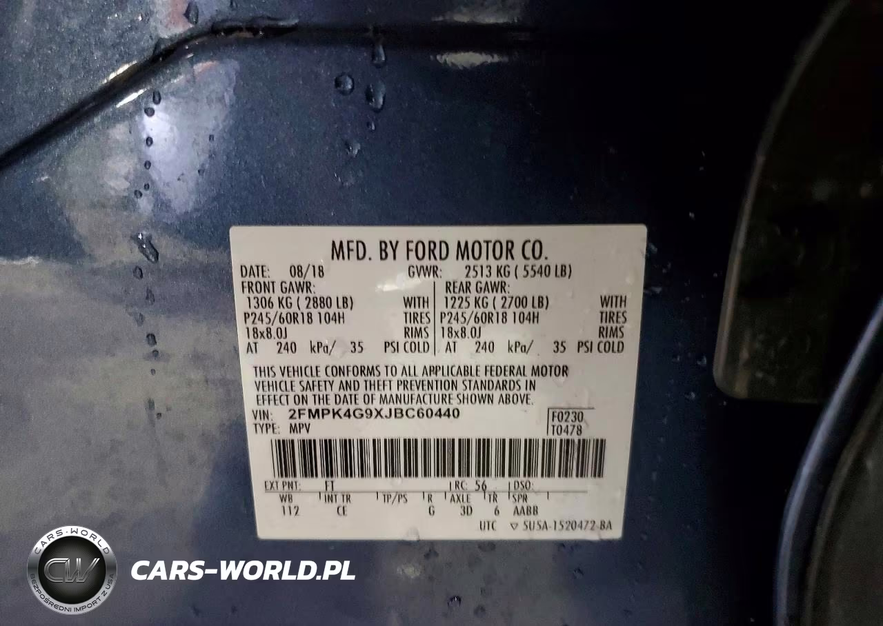 2018 Ford Edge Se VIN:2FMPK4G9XJBC60440 - 14