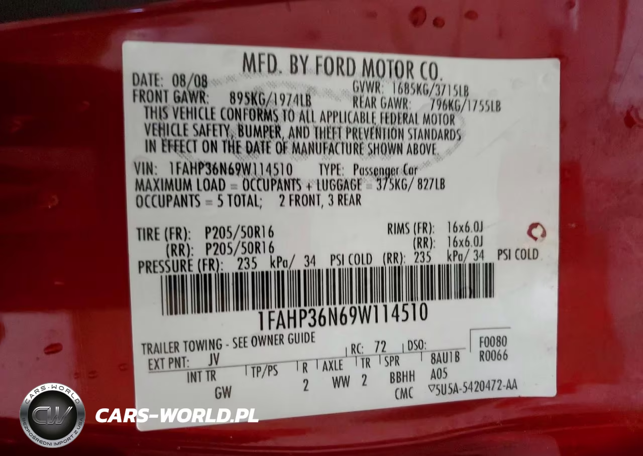 2009 Ford Focus Ses VIN:1FAHP36N69W114510 - 12
