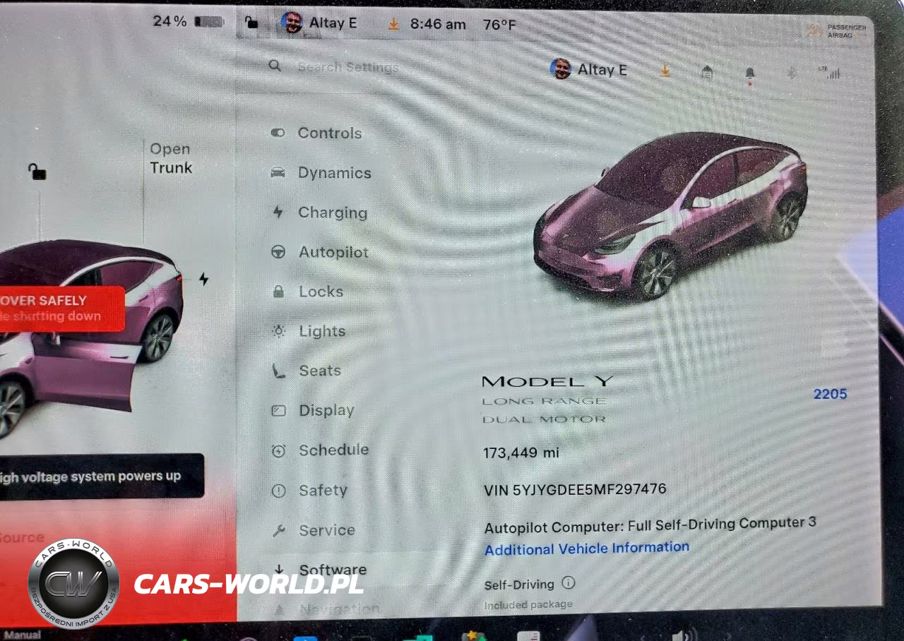 2021 Tesla Model Y VIN:5YJYGDEE5MF297476 - 9