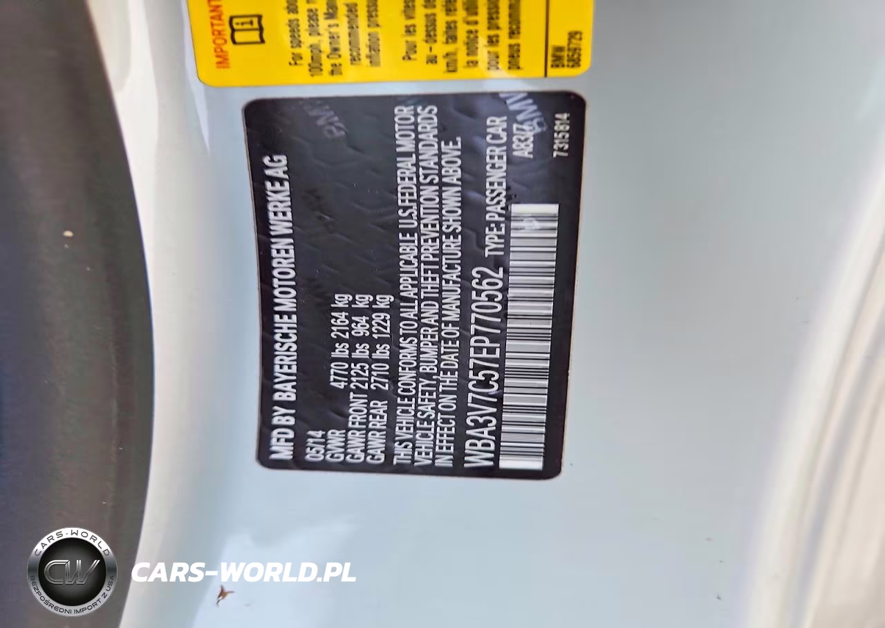 2014 BMW 428 I Sulev VIN:WBA3V7C57EP770562 - 12