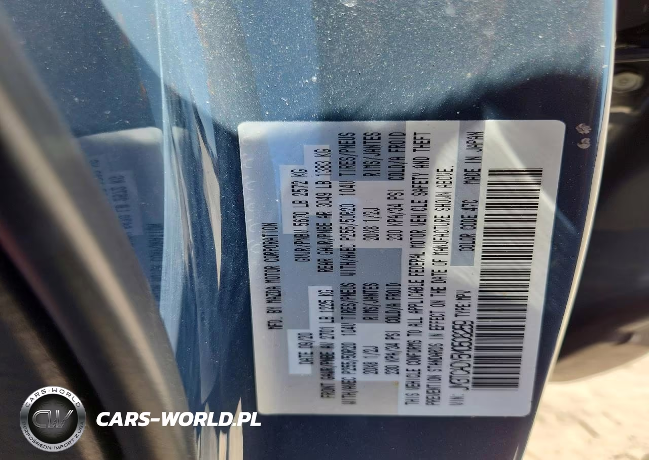 2021 Mazda Cx-9 Grand Touring VIN:JM3TCADY5M0508259 - 12