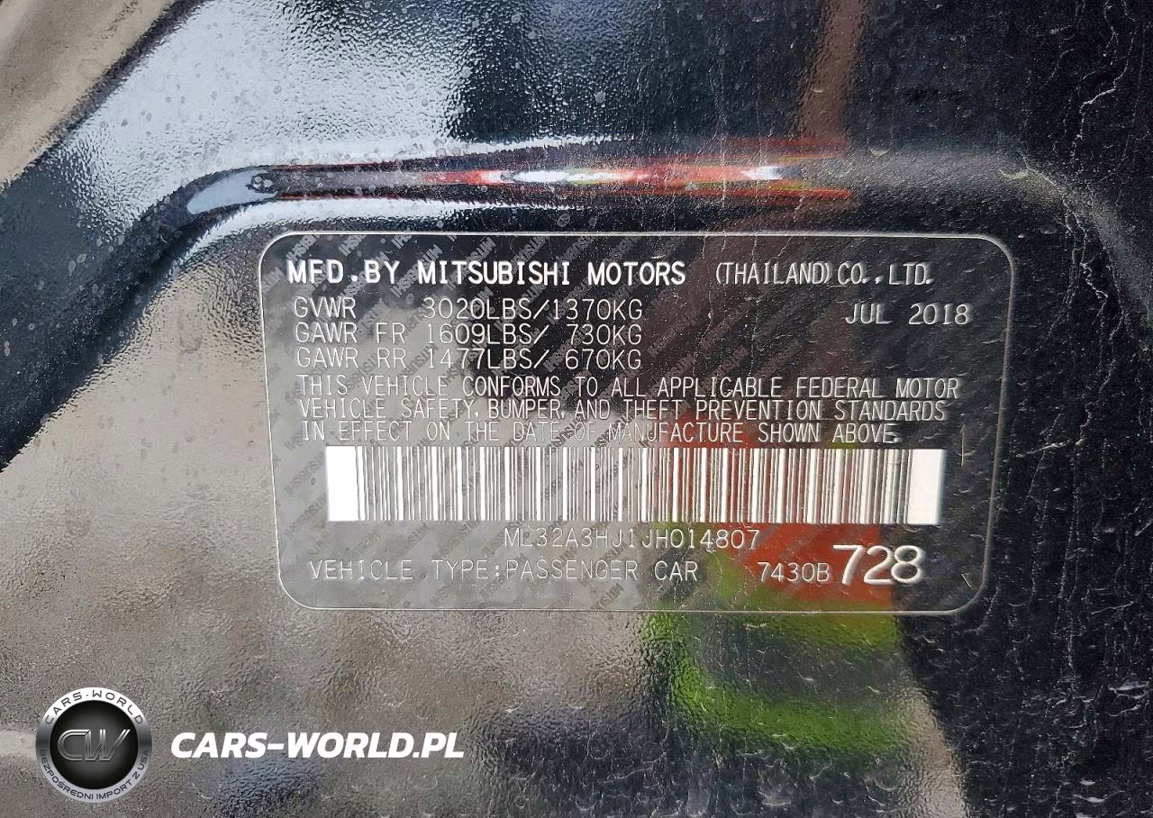 2018 Mitsubishi Mirage Es VIN:ML32A3HJ1JH014807 - 12