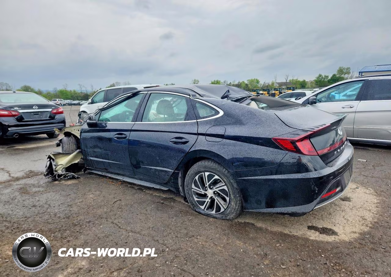 2022 Hyundai Sonata Hybrid Blue VIN:KMHL24JJ7NA049859 - 2