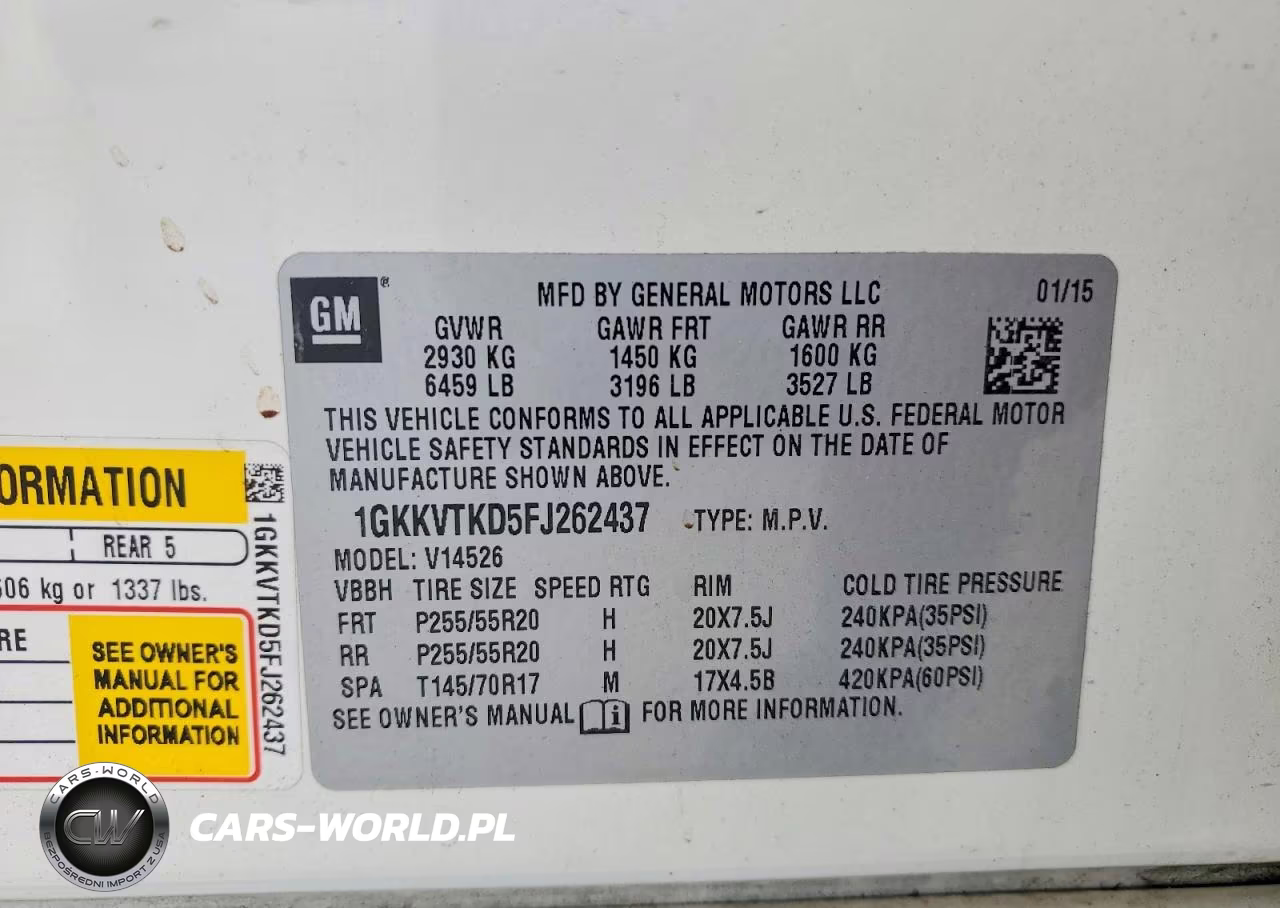 2015 GMC Acadia Denali VIN:1GKKVTKD5FJ262437 - 13