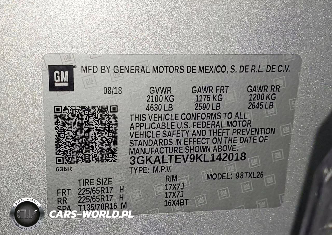 2019 GMC Terrain Sle VIN:3GKALTEV9KL142018 - 13