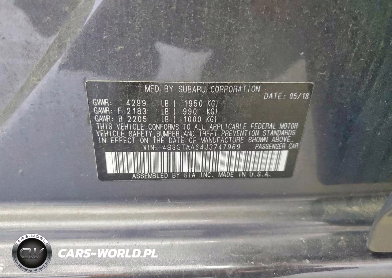 2018 Subaru Impreza VIN:4S3GTAA64J3747969 - 13