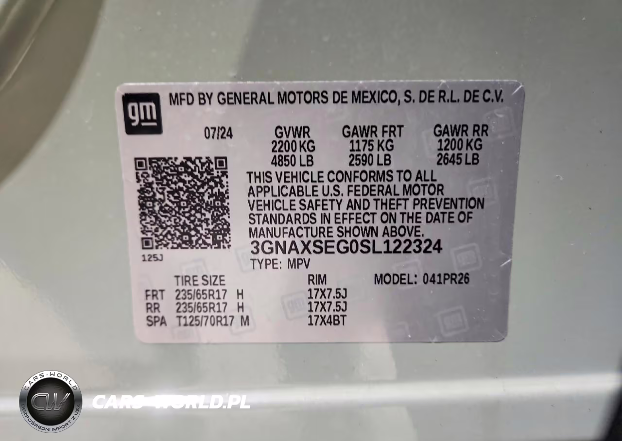 2025 Chevrolet Equinox Activ VIN:3GNAXSEG0SL122324 - 13