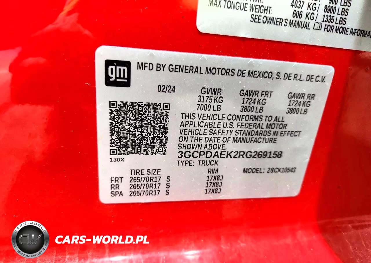 2024 Chevrolet Silverado K1500 VIN:3GCPDAEK2RG269158 - 12